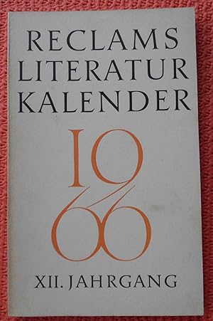 Reclams Literatur-Kalender 1966; 12. Jahrgang