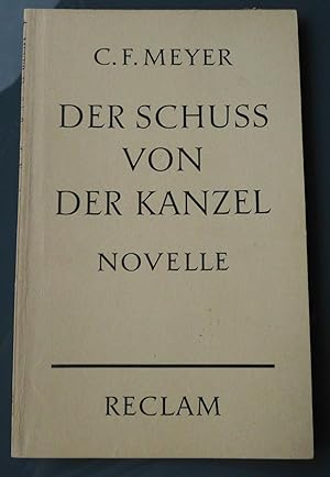 Imagen del vendedor de Der Schuss von der Kanzel: Novelle a la venta por Buchstube Tiffany