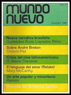 Nuevo Mundo - Revista Cultural. Nos. 6 al 10 - Diciembre 1966 a Abril 1967