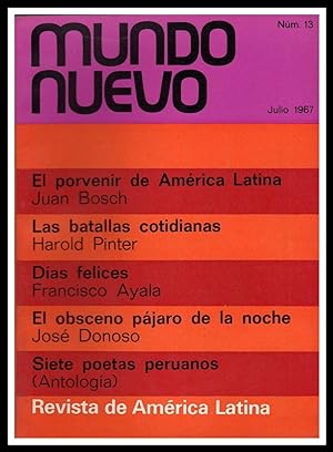 Nuevo Mundo - Revista Cultural. Nos. 11 al 15 - Mayo 1967 a Setiembre 1967Diciembre 1966 a Abril ...