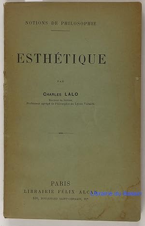 Imagen del vendedor de Esthtique a la venta por Librairie du Bassin