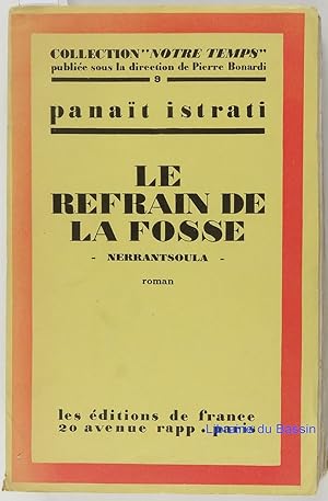 Image du vendeur pour Le refrain de la fosse Nerrantsoula mis en vente par Librairie du Bassin