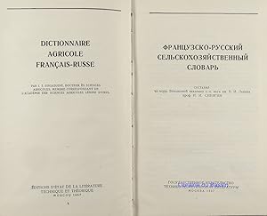 Dictionnaire agricole français-russe
