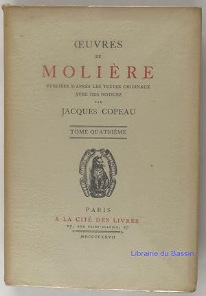 Image du vendeur pour Oeuvres de Molire, Tome 4 mis en vente par Librairie du Bassin