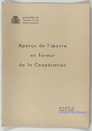 Immagine del venditore per Aperu de l'oeuvre en faveur de la coopration venduto da Librairie du Bassin