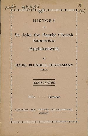 History of St John the Baptist Church Appletreewick