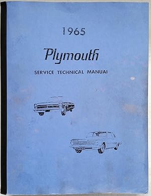 1965 Plymouth Service Technical Manual: Models AV-1, AV-2, AR-1, AR-2, AP-1, AP-2