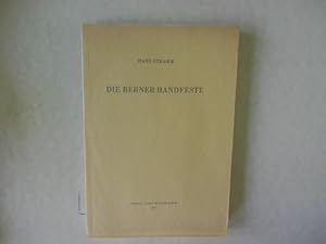 Imagen del vendedor de Die Berner Handfeste. a la venta por Antiquariat Bookfarm