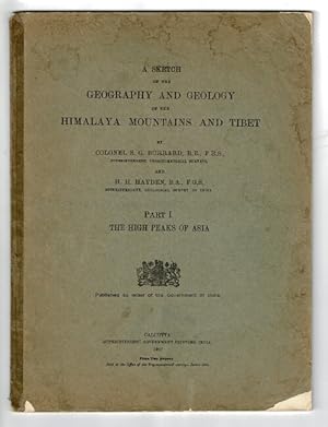 Immagine del venditore per A sketch of the geography and geology of the Himalaya mountains and Tibet venduto da Rulon-Miller Books (ABAA / ILAB)