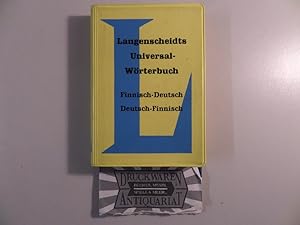 Bild des Verkufers fr Langenscheidts Universalwrterbuch : Finnisch-Deutsch - Deutsch-Finnisch. zum Verkauf von Druckwaren Antiquariat