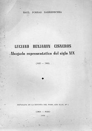 Imagen del vendedor de Luciano Benjamin Cisneros,abogado representativo del siglo XIX (1832-1906) a la venta por JP Livres