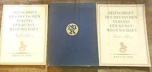 Bild des Verkufers fr Zeitschrift des Deutschen Vereins fr Kunstwissenschaft. Konvolut mit 12 Nummern. Enthalten: Band 5 (1938), Heft 3 / Band 6 (1939) komplett mit den Heften 1, 2-3 und 4 / Band 7 (1940), Heft 4 / Band 8 (1941), Doppelheft 1-2 / Band 9 (1942), komplett mit den Doppelheften 1-2 und 3-4. zum Verkauf von Antiquariat Carl Wegner