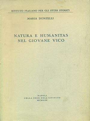 Bild des Verkufers fr Natura e Humanitas nel giovane Vico zum Verkauf von Librodifaccia