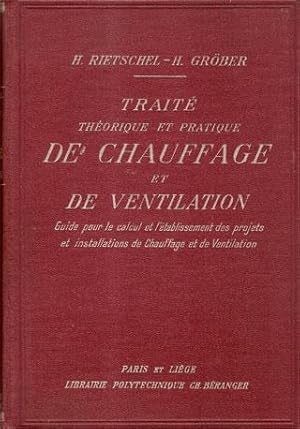 TRAITE THEORIQUE ET PRATIQUE DE CHAUFFAGE ET DE VENTILATION