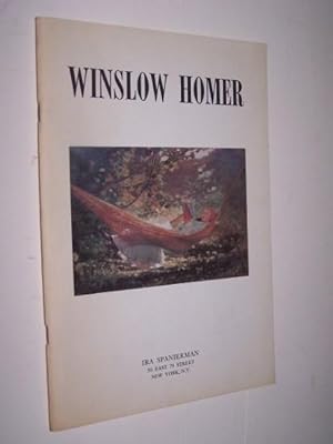 Seller image for THE PAINTINGS OF WINSLOW HOMER FROM THE COOPER UNION MUSEUM November 29th through December 20th, 1966 for sale by Antiquarian Bookshop
