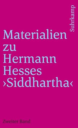 Bild des Verkufers fr Materialien zu Hermann Hesses Siddhartha : Zweiter Band zum Verkauf von AHA-BUCH GmbH