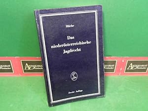 Bild des Verkufers fr Das niedersterreichische Jagdrecht. (= Handausgabe sterreichischer Gesetze und Verordnungen, Neue Folge, Gruppe III, Band 7). zum Verkauf von Antiquariat Deinbacher