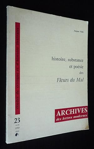 Image du vendeur pour Archives des lettres modernes, n23 (46-58), mai 1959 : Histoire, substance et posie des Fleurs du Mal mis en vente par Abraxas-libris