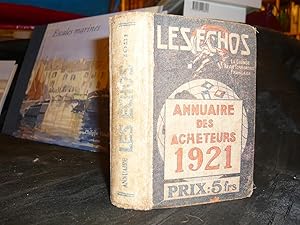 Les ECHOS La Grande Revue Commerciale Française Annuaire Des Acheteurs 1921