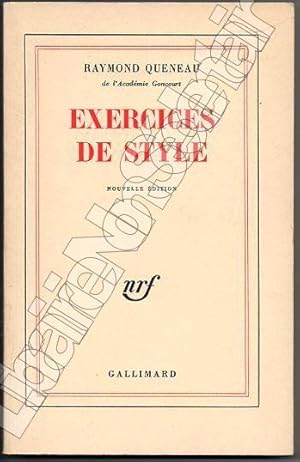 Imagen del vendedor de Exercices de Style Nouvelle dition a la venta por ARTLINK