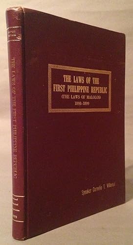 Seller image for Laws of the First Philippine Republic. (The Laws of the Malolos) 1898-1899 for sale by Books & Bidders Antiquarian Booksellers