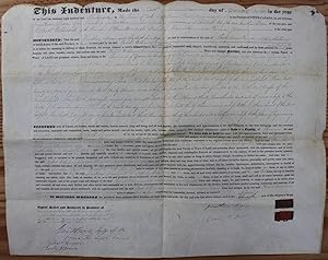 Indenture for the sale of land in the Township of Zorra, County of Oxford, District of London fro...