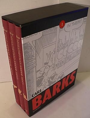 Seller image for Carl Barks Collection. Herausgegeben und kommentiert von Geoffrey Blum. In der Textfassung von Dr. Erika Fuchs (Set 1 of 10 boxed Sets [complete in 3 Volumes in Slipcase Box] / Erste Box der Gesamtausgabe in 10 Boxen; jede Box enthlt 3 Einzelbnde): Box 1 enthlt die Bnde I, XI u. XXI [1, 11, 21]. for sale by Kunze, Gernot, Versandantiquariat