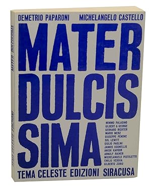 Imagen del vendedor de Mater Dulcissima a la venta por Jeff Hirsch Books, ABAA