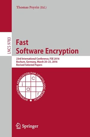 Seller image for Fast Software Encryption for sale by BuchWeltWeit Ludwig Meier e.K.