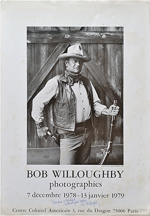 Bob Willoughby photographie (Original exhibition poster, signed)