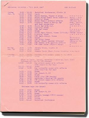 Seller image for Playhouse 90: The Cruel Day (Original teleplay script for the 1960 television episode, Van Heflin's working copy) for sale by Royal Books, Inc., ABAA