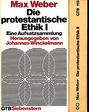 Bild des Verkufers fr Max Weber. Die protestantische Ethik. Eine Aufsatzsammlung / Kritiken und Antikritiken. 2 Bnde. GTB 53/119. zum Verkauf von Fundus-Online GbR Borkert Schwarz Zerfa