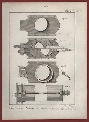 Immagine del venditore per Astronomie Instrumens Pl 20 Diderot et D'Alembert venduto da Studio Bibliografico Imprimatur