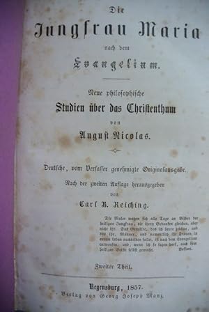 Imagen del vendedor de Die Jungfrau Maria nach dem Evangelium. Neue philosophische Studien ber das Christentum. a la venta por Antiquariat Bookfarm