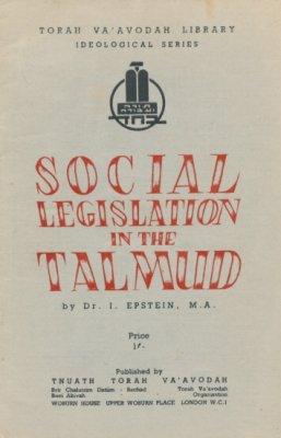 Social Legislation in the Talmud.