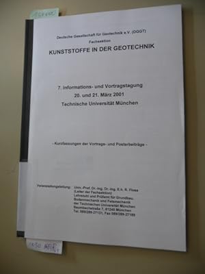 Siebte (7.) Informations- und Vortragstagung über Kunststoffe in der Geotechnik 20. u. 21. März 2...