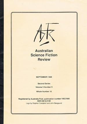 Australian Science Fiction Review September 1988, Second Series, Volume 3 Number 5, Whole Number 16