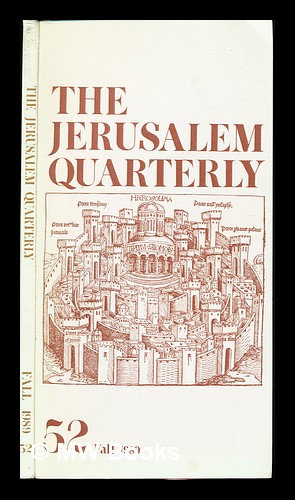 Imagen del vendedor de The Jerusalem Quarterly: Number Fifty-Two. Fall 1989 a la venta por MW Books