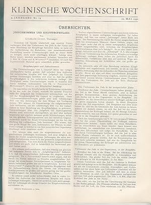 Bild des Verkufers fr Die rztliche Anamnese. IN: Klin. Wschr. 9/19, S. 894-899, 1930, Br. zum Verkauf von Antiquariat Michael Eschmann