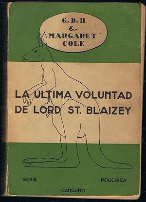 Immagine del venditore per LA LTIMA VOLUNTAD DE LORD ST. BLAIZEY venduto da Librera Torren de Rueda