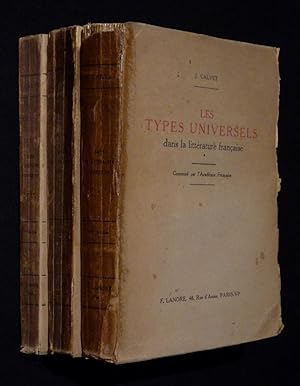 Bild des Verkufers fr Les Types universels dans la littrature franaise (3 volumes) zum Verkauf von Abraxas-libris