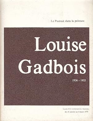 Seller image for Le portrait dans la peinture. Louise Gadbois 1936-1955 for sale by Studio Bibliografico Marini