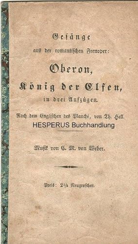 Bild des Verkufers fr Oberon, Knig der Elfen zum Verkauf von HESPERUS Buchhandlung & Antiquariat