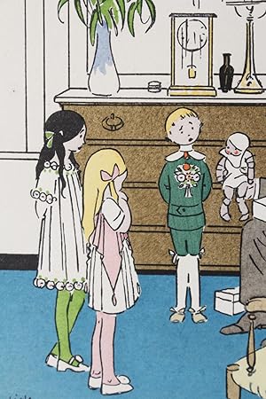 Image du vendeur pour Le Bon Oncle. Costumes d'enfants (pl.2, La Gazette du Bon ton, 1914 n1) mis en vente par Librairie Le Feu Follet