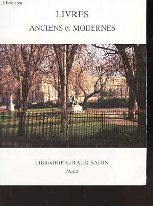 Bild des Verkufers fr CATALOGUE : LIVRES ANCIENS ET MODERNES - Litterature - Medecine - Bibliographie. zum Verkauf von Le-Livre