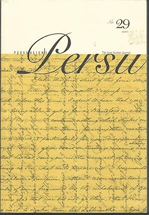 Seller image for Persuasions: Persu: The Jane Austen Journal, No. 29, 2007 for sale by Dorley House Books, Inc.