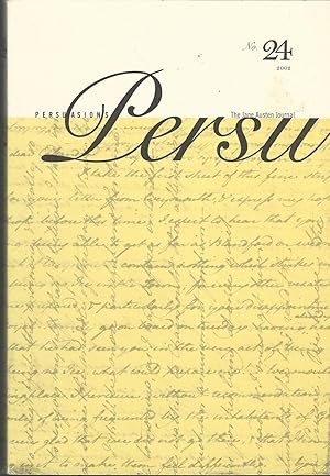 Immagine del venditore per Persuasions: Persu: The Jane Austen Journal, No. 24, 2002 venduto da Dorley House Books, Inc.