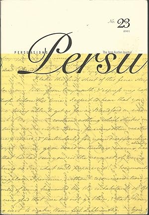 Immagine del venditore per Persuasions: Persu: The Jane Austen Journal, No. 23, 2001 venduto da Dorley House Books, Inc.