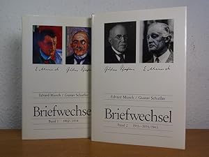 Imagen del vendedor de Edvard Munch - Gustav Schiefler. Briefwechsel. Band 1: 1902 - 1914. Band 2: 1915 - 1935/1943 a la venta por Antiquariat Weber