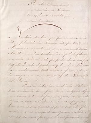 MANUSCRITO. SÉC. XIX   RECREAÇÃO MILITAR   1803.